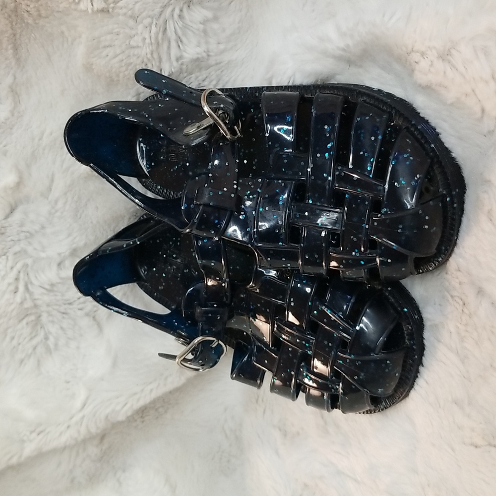 Gap Toddler Jelly Glitter Sandals Blue Size 7